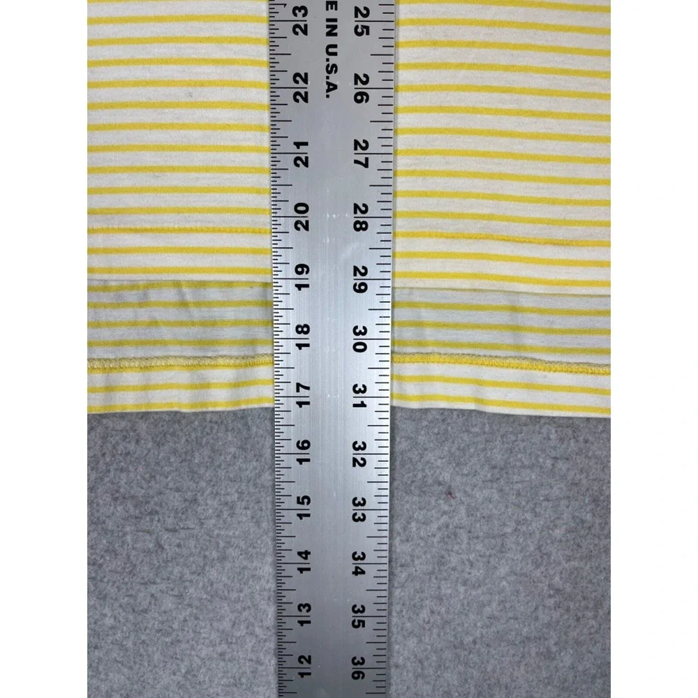 Polo Golf Ralph‎ Lauren Shirt Mens L Yellow Stripe Short Sleeve Preppy Casual